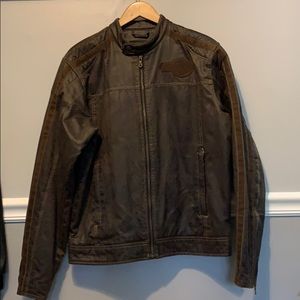 Harley Davidson Brown Leather Jacket